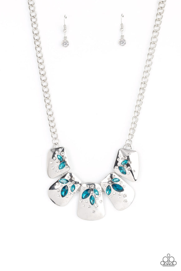 Paparazzi Jewelry Jubilee Jingle - Blue Necklace - Pure Elegance by Kym