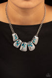 Paparazzi Jewelry Jubilee Jingle - Blue Necklace - Pure Elegance by Kym