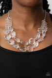 Paparazzi Jewelry Icy Illumination - White Necklace - Pure Elegance by Kym
