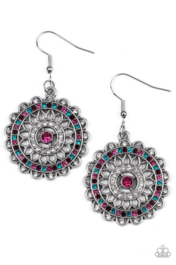 Paparazzi Jewelry Twinkly Translation - Multi Earrings - Pure Elegance by Kym