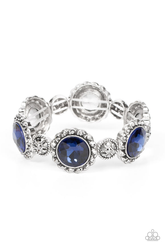 Paparazzi Jewelry Palace Property - Blue Bracelet - Pure Elegance by Kym