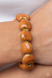 Paparazzi Jewelry GLAZE a Trail - Orange Bracelet - Pure Elegance by Kym