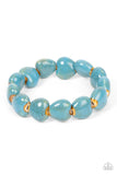 Paparazzi Jewelry GLAZE a Trail - Blue Bracelet - Pure Elegance by Kym