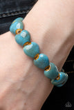 Paparazzi Jewelry GLAZE a Trail - Blue Bracelet - Pure Elegance by Kym