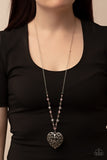 Paparazzi Jewelry Doting Devotion - Pink Necklace - Pure Elegance by Kym
