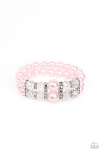 Paparazzi Jewelry Timelessly Tea Party - Pink Bracelet - Pure Elegance by Kym