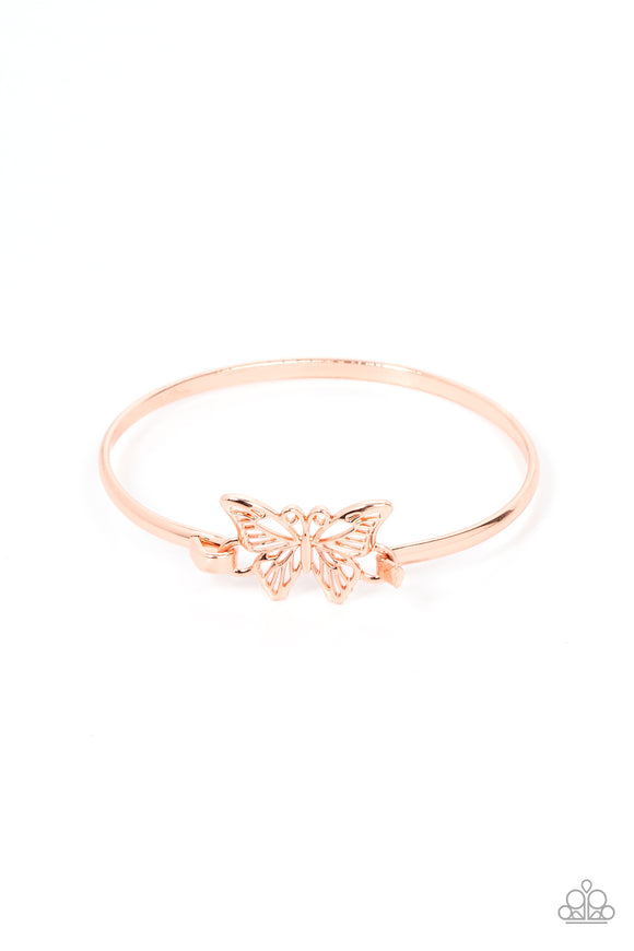 Paparazzi Jewelry Did I FLUTTER? - Copper Bracelet - Pure Elegance by Kym