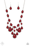Paparazzi Jewelry Mediterranean Mystery - Red Necklace - Pure Elegance by Kym