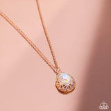Paparazzi Jewelry Gracefully Glamorous - Rose Gold Necklace - Pure Elegance by Kym