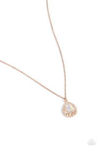 Paparazzi Jewelry Gracefully Glamorous - Rose Gold Necklace - Pure Elegance by Kym