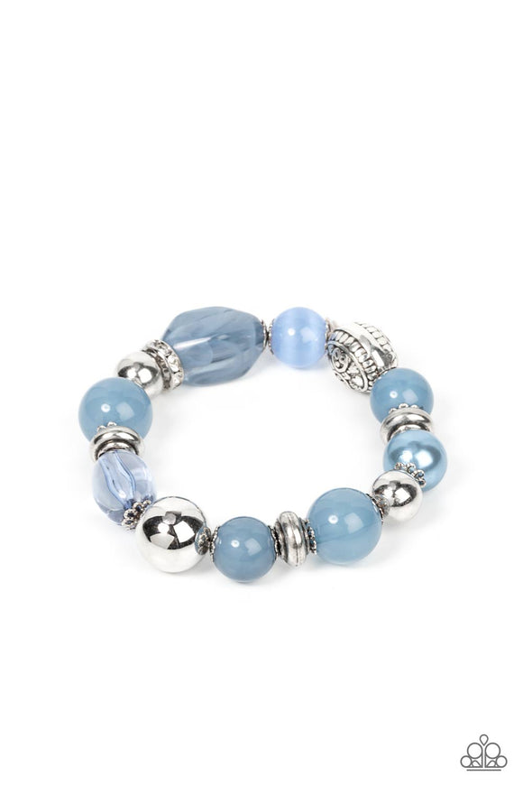 Paparazzi Jewelry Tonal Takeover - Blue Bracelet - Pure Elegance by Kym