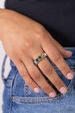 Paparazzi Jewelry Taming Twilight - Green Ring - Pure Elegance by Kym