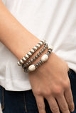 Paparazzi Jewelry Take by SANDSTORM - White Bracelet - Pure Elegance by Kym