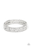 Paparazzi Jewelry Generational Glimmer - White Bracelet - Pure Elegance by Kym