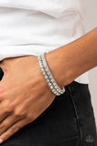 Paparazzi Jewelry Generational Glimmer - White Bracelet - Pure Elegance by Kym
