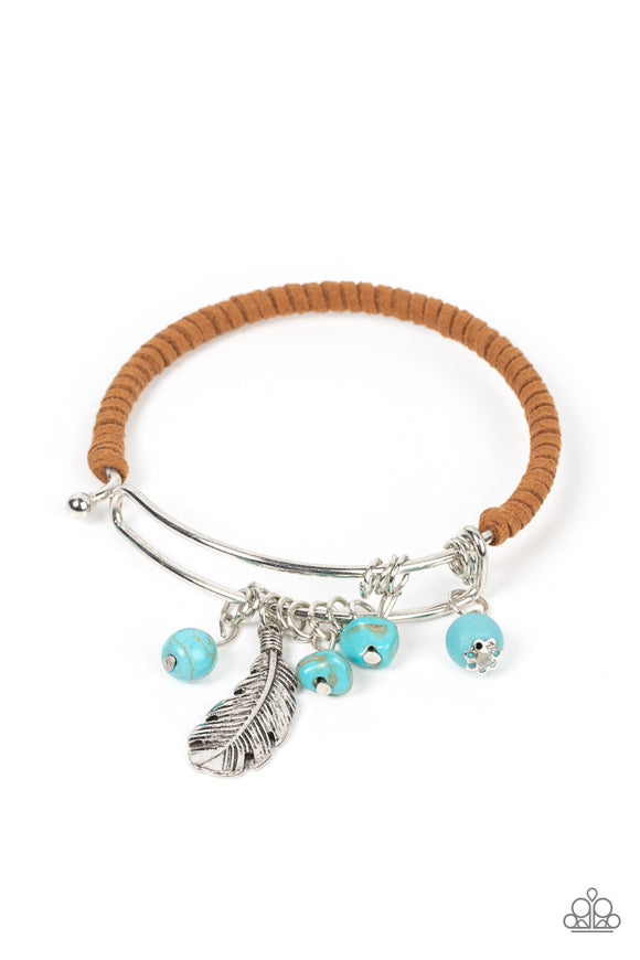 Paparazzi Jewelry Running a-FOWL - Blue Bracelet - Pure Elegance by Kym