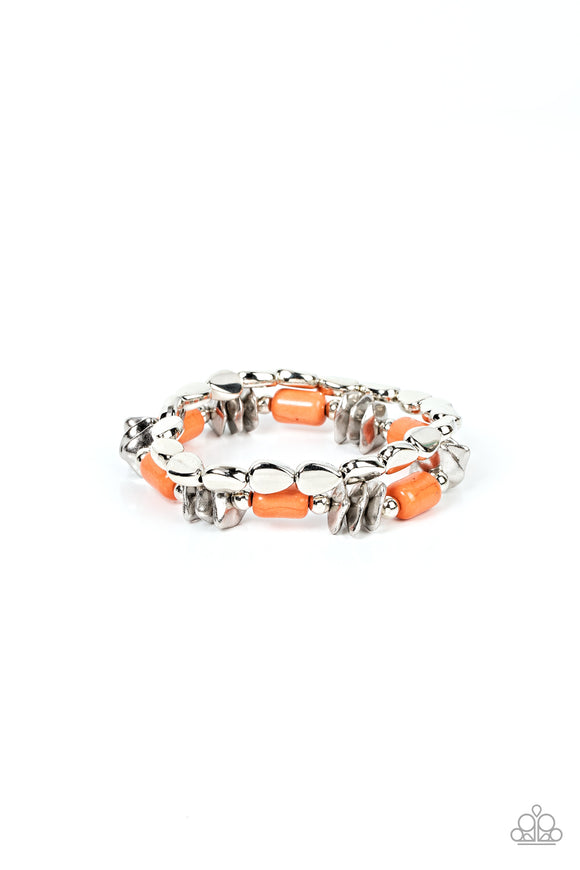 Paparazzi Jewelry Canyon Cavern - Orange Bracelets - Pure Elegance by Kym