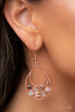 Paparazzi Jewelry Regal Recreation - Copper Earring - Pure Elegance by Kym
