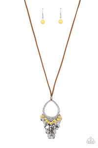 Paparazzi Jewelry Paradise Pageantry - Yellow Necklace - Pure Elegance by Kym