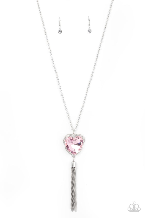 Paparazzi Jewelry Finding My Forever - Pink Necklace - Pure Elegance by Kym