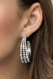 Paparazzi Jewelry Cosmopolitan Cool - White Earring - Pure Elegance by Kym