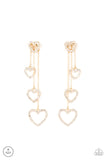 Paparazzi Jewelry Falling In Love - Gold Earrings - Pure Elegance by Kym