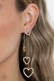 Paparazzi Jewelry Falling In Love - Gold Earrings - Pure Elegance by Kym