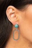 Paparazzi Jewelry Riverbed Refuge - Blue Earring - Pure Elegance by Kym