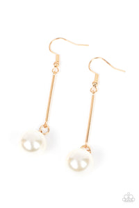 Paparazzi Jewelry Pearl Redux - Gold Earrings - Pure Elegance by Kym