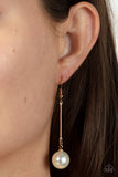 Paparazzi Jewelry Pearl Redux - Gold Earrings - Pure Elegance by Kym