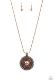 Paparazzi Jewelry Solar Swirl - Copper Necklace - Pure Elegance by Kym