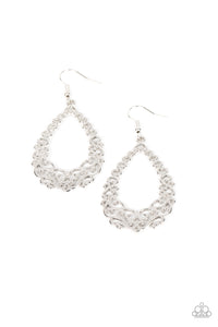 Paparazzi Jewelry Granada Garland - Silver Earrings - Pure Elegance by Kym