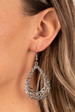 Paparazzi Jewelry Granada Garland - Silver Earrings - Pure Elegance by Kym