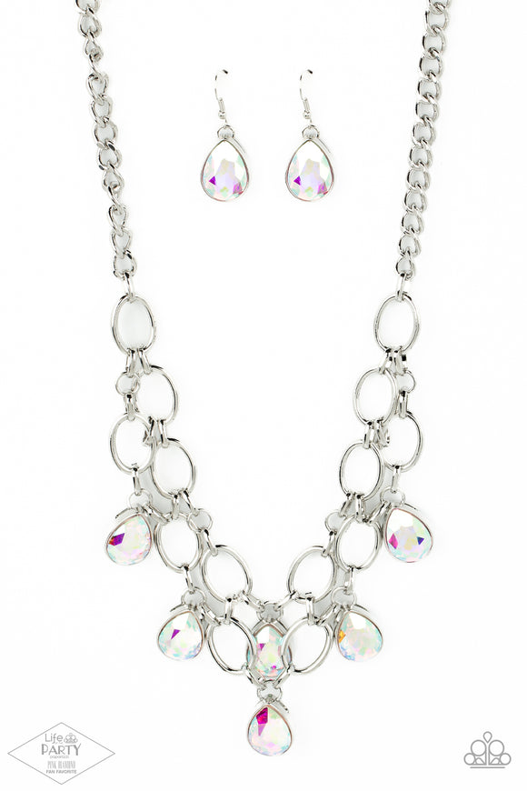 Paparazzi Jewelry Show-Stopping Shimmer - Multi Necklace (LOP) - Pure Elegance by Kym