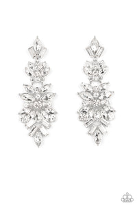 Paparazzi Jewelry Frozen Fairytale - White Earrings LOP  May 2022 - Pure Elegance by Kym