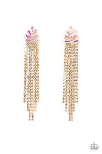 Paparazzi Jewelry Overnight Sensation - Gold Earrings - Pure Elegance by Kym