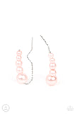 Paparazzi Jewelry Dropping into Divine - Pink Earring (Crawlers) - Pure Elegance by Kym