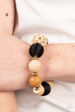 Paparazzi Jewelry Happily Homespun - Black Bracelet - Pure Elegance by Kym