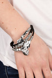 Paparazzi Jewelry Token Trek - Black Bracelet - Pure Elegance by Kym