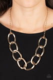 Paparazzi Jewelry I've got the Power - Gold Necklace - Pure Elegance by Kym