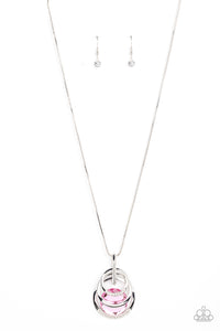 Paparazzi Jewelry Spun Sparkle - Pink Necklace - Pure Elegance by Kym