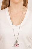 Paparazzi Jewelry Spun Sparkle - Pink Necklace - Pure Elegance by Kym