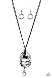 Paparazzi Jewelry Harmonious Hardware - Black Necklace - Pure Elegance by Kym