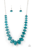 Paparazzi Jewelry Happy-GLOW-Lucky - Blue Necklace - Pure Elegance by Kym