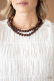 Paparazzi Jewelry Greco Getaway - Brown Necklace - Pure Elegance by Kym