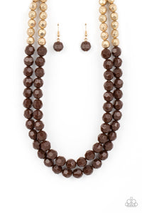 Paparazzi Jewelry Greco Getaway - Brown Necklace - Pure Elegance by Kym