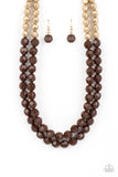 Paparazzi Jewelry Greco Getaway - Brown Necklace - Pure Elegance by Kym