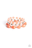 Paparazzi Jewelry Beachside Brunch - Orange Bracelet - Pure Elegance by Kym