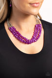 Paparazzi Jewelry Pacific Picnic - Purple Necklace - Pure Elegance by Kym