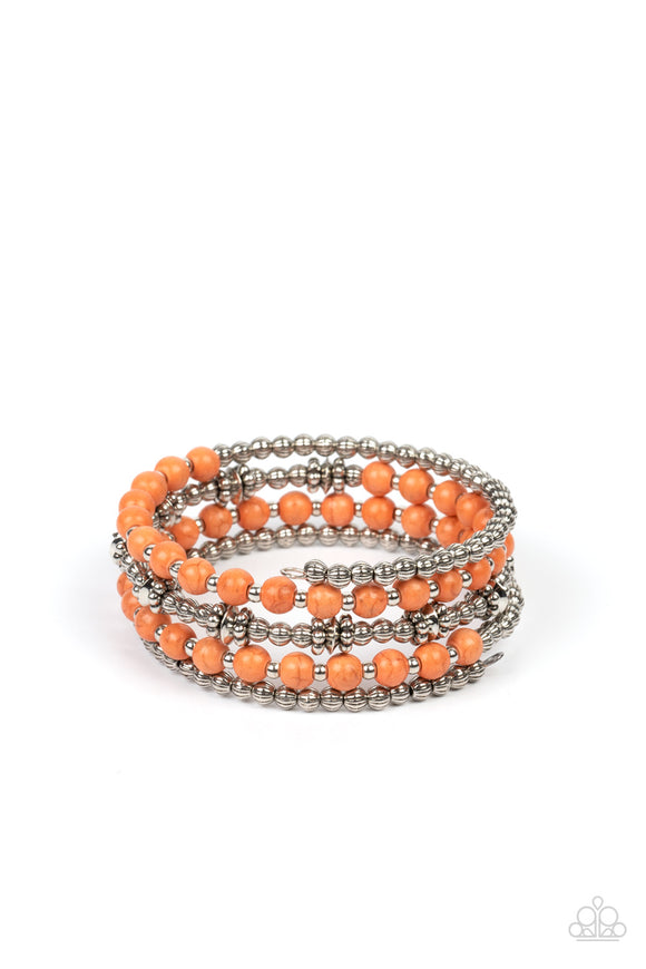 Paparazzi Jewelry Road Trip Remix - Orange Bracelet - Pure Elegance by Kym